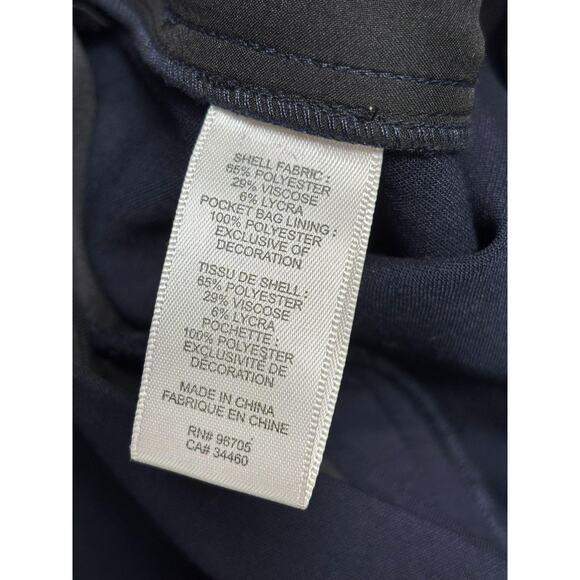 Rebel Wilson Angels Pants Womens Size 34 Navy Blue Side Zip Trim Ankle Trousers - Picture 4 of 8